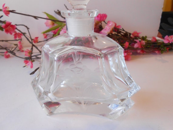 Romantic Perfume Bottle, Glass Scent Bottle, Glam… - image 7