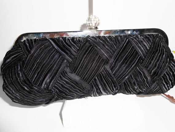 black evening bags with rhinestones