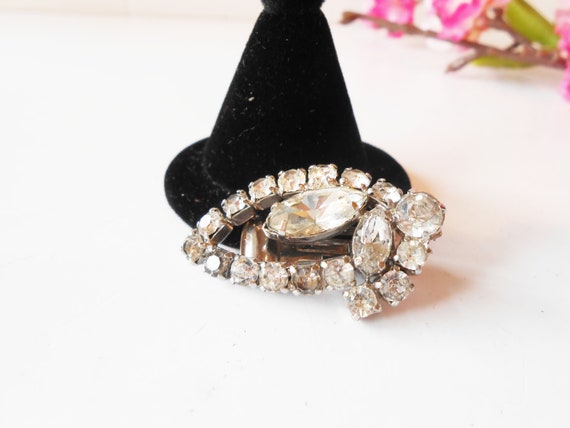 Vintage Rhinestone Earrings, Glamorous Statement … - image 6