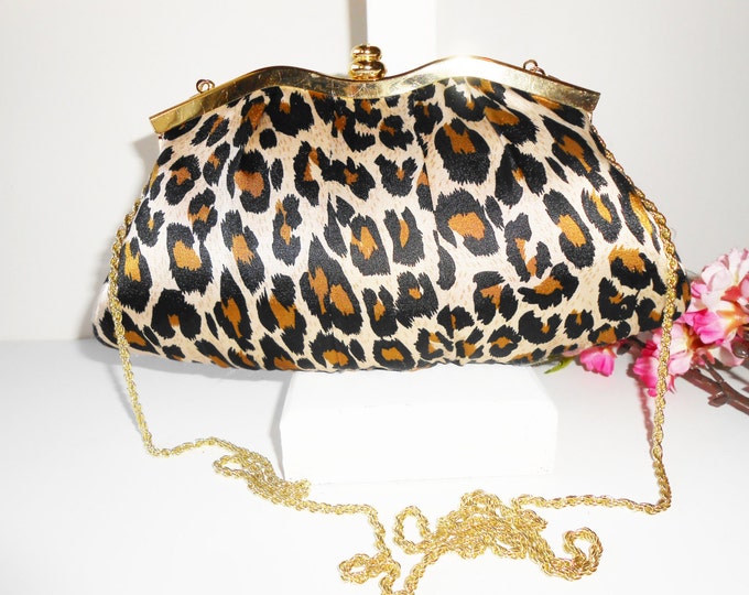 Leopard Print Evening Bag Leopard Clutch Handbag Hollywood Etsy