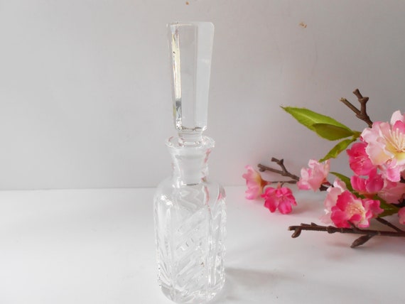 Vintage Perfume Bottle, Glass Scent Bottle, Old P… - image 3