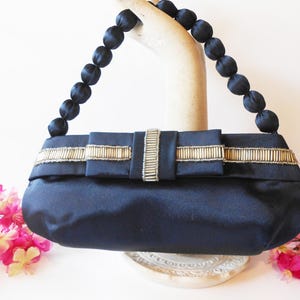 Blue Clutch Handbag, Clutch Bag, Bright Blue Purse, Summer Handbag, Mother Bride Purse, Vintage Blue Clutch, Special Occasion Bag, EB-0379