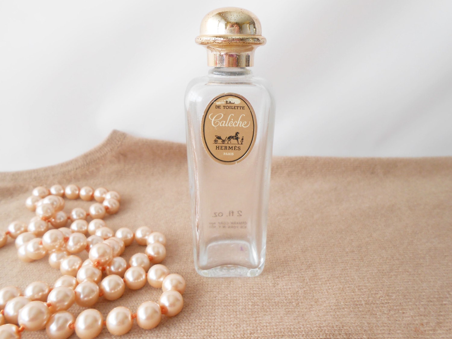 Vintage Hermes Caleche Perfume Bottle, French Vanity Accessory - Etsy
