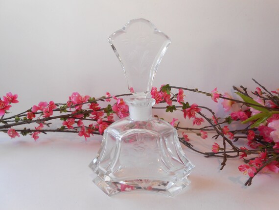 Romantic Perfume Bottle, Glass Scent Bottle, Glam… - image 8