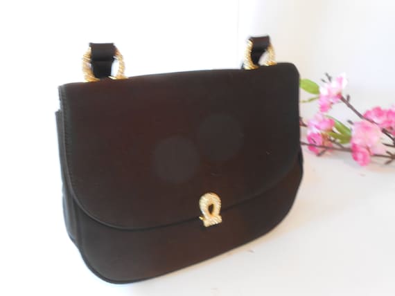 Vintage Brown Evening Bag from 1960s, Designer MM… - image 5