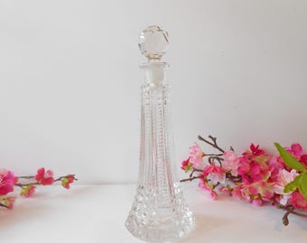 Art Deco Perfume Bottle, Glass Scent Bottle
