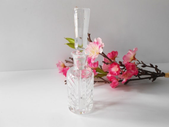 Vintage Perfume Bottle, Glass Scent Bottle, Old P… - image 1
