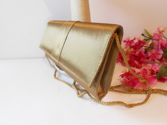 Stunning Gold Evening Bag, Autumn Handbag, Gold C… - image 3