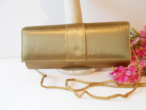 Stunning Gold Evening Bag, Autumn Handbag, Gold C… - image 2