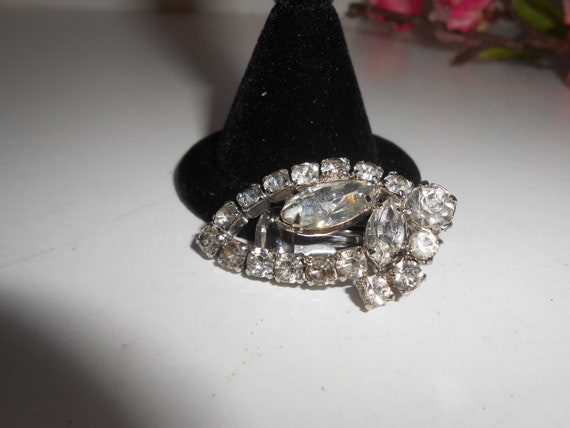 Vintage Rhinestone Earrings, Glamorous Statement … - image 8