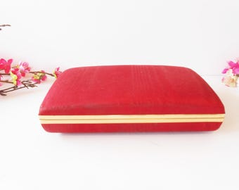 Ladies Jewelry Case, Red Travel Case