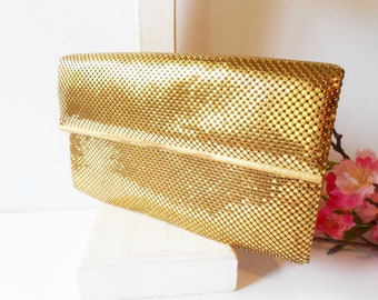 gold mesh clutch