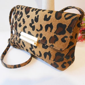 1960s Leopard Print Evening Bag Tan Black Taffeta Animal - Etsy