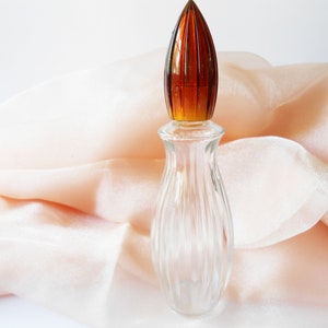 Vintage Perfume Bottle, Glamorous Glass Scent Bottle, Vanity Accessory