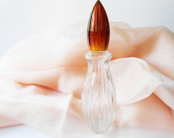 Vintage Perfume Bottle, Glamorous Glass Scent Bottle, Vanity Accessory