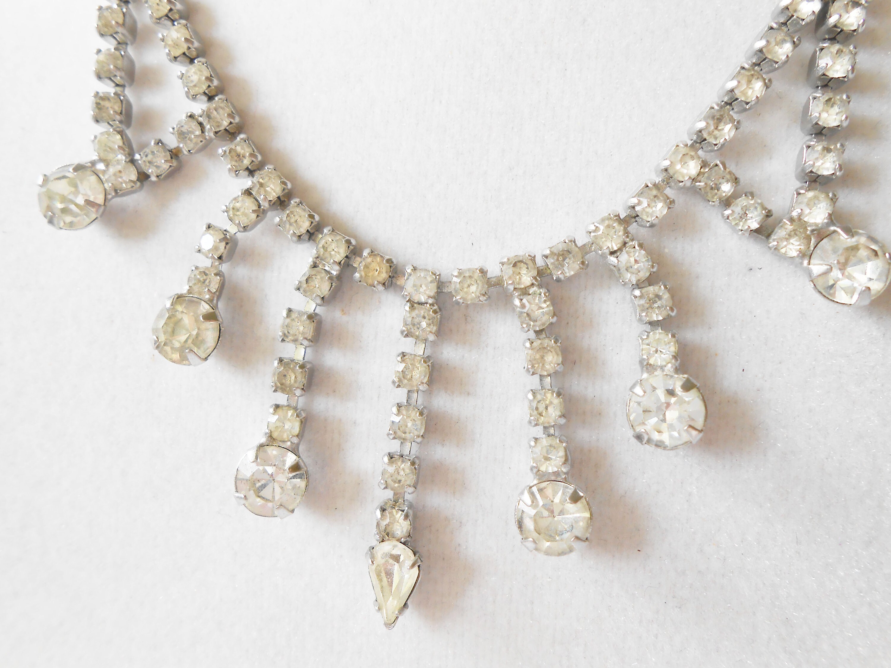 ネックレス・ペンダント VINTAGE HOLLYWOOD Crystal Clip Necklace BMR674 s-l400.jpg