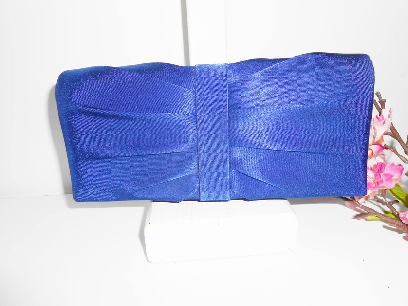 blue evening bag