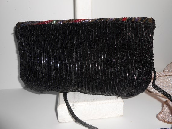 Multi-Color Beaded Evening Bag, Glam Multi-Color … - image 6