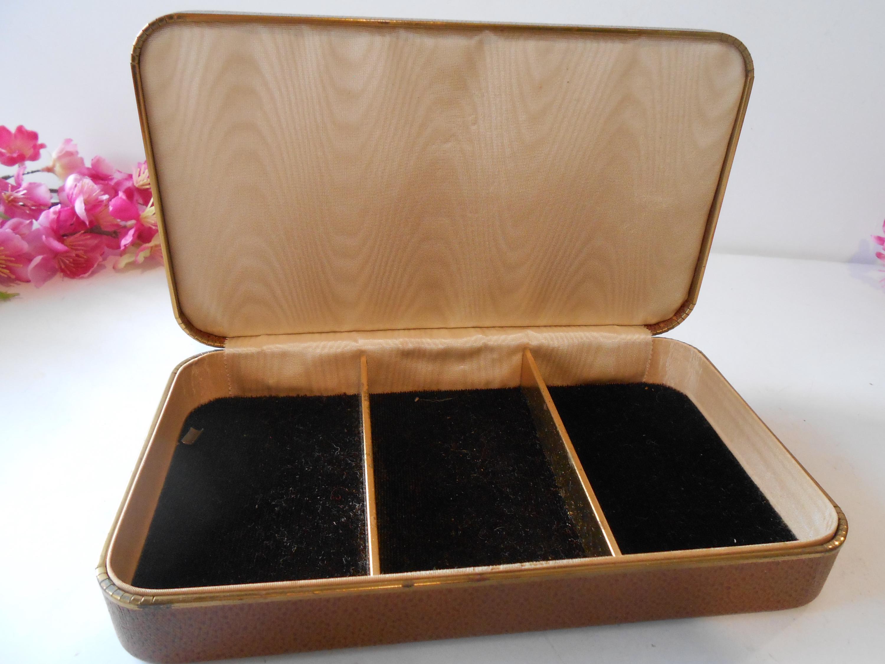アクセサリー NEIGHBORHOOD LOGO DOCUMENT CASE Men's Vintage Jewelry Case, Brown Leather, Jewelry Storage