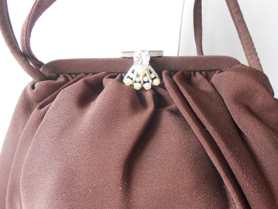 1950's Brown Handbag , JL USA, Bags Evening Purse… - image 4