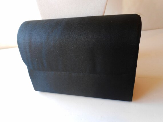 Vintage Black Evening Bag, Glamorous Black Beaded… - image 5