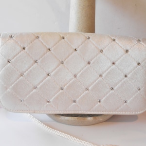 Ivory Wedding Handbag, Purse for Bride, Bridal Purse, Ivory Clutch Bag, Wedding Purse, Special Occasion Bag EB-0222