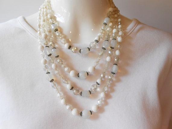 関税込☆VINTAGE HOLLYWOOD★Pastel Star Beads Pearl Necklace VINTAGE HOLLYWOOD】Pastel Star Beads n Pearl Necklace