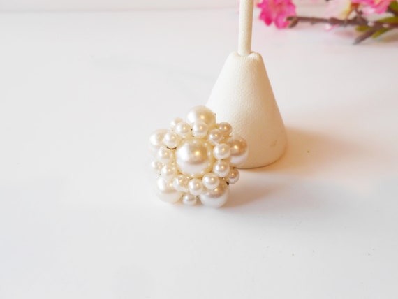 Pearl Bead Earrings, White Pearl Wedding Jewelry,… - image 4