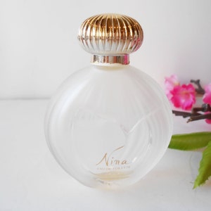 Vintage Nina Ricci Lalique Perfume Bottle, Nina by Nina Ricci, Lalique Scent Bottle Made in France