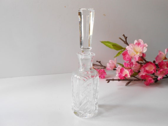 Vintage Perfume Bottle, Glass Scent Bottle, Old P… - image 6