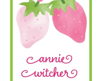 strawberry fields gift tags