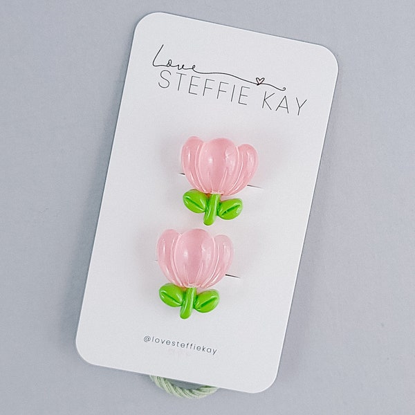 2 Pack Hair Ties | Spring Flowers