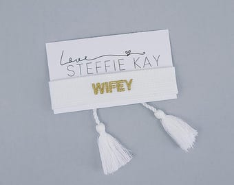 Embroidered Tassel Bracelet | Wifey