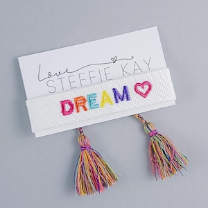 Embroidered Tassel Bracelet | Dream