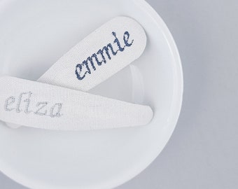 Personalized Embroidered Snap Clip | 10 Colors