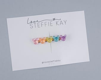 Acrylic Hair Clip | Translucent Mouse Heads