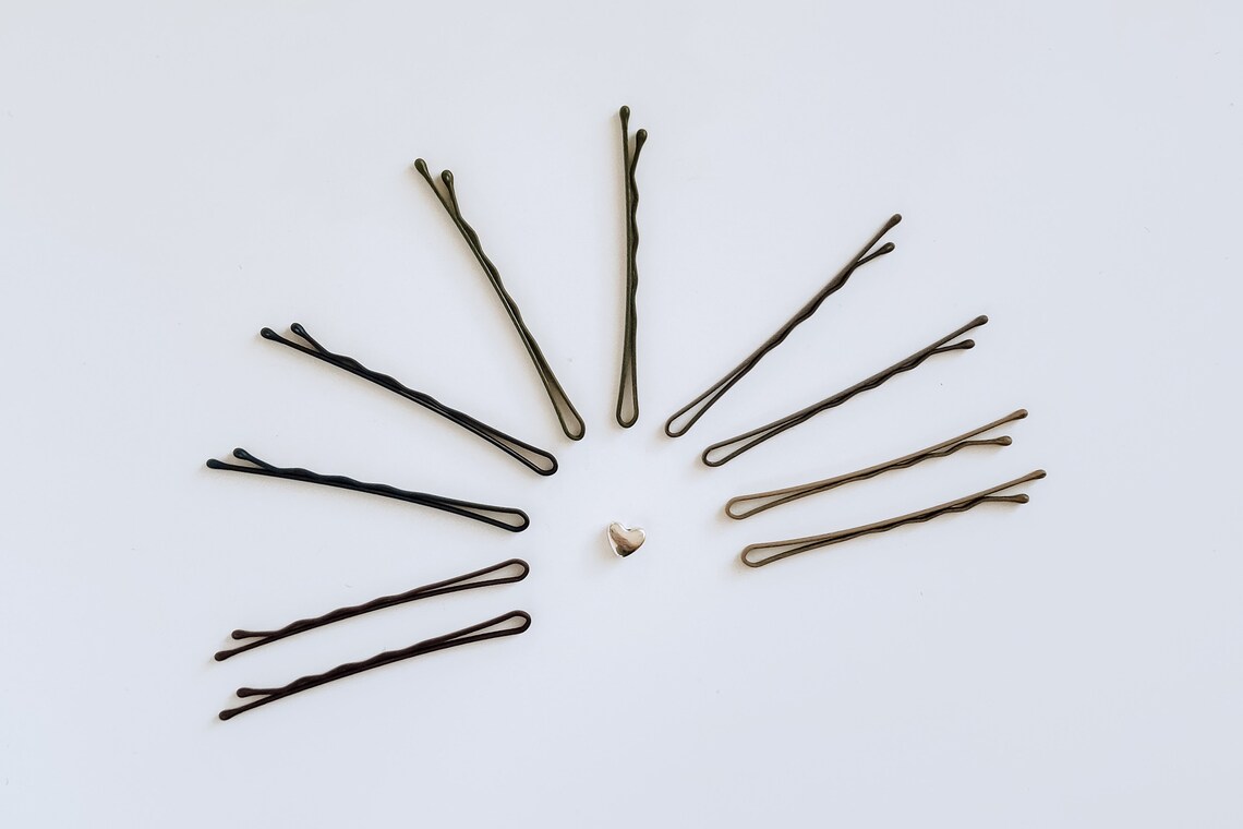 Matte Colored Bobby Pins Set of 10 Etsy