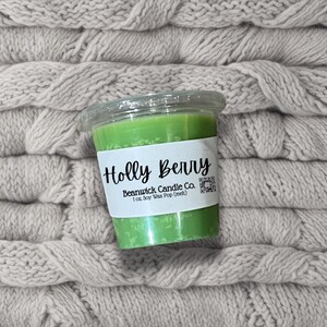 Holly Berry / Pop-Out Soy Wax Melt / Infused with Mica / Wax Melts