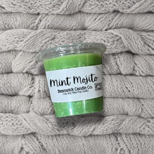 Mint Mojito / Cera di soia pop-out / Infusa con mica / Cera da sciogliere