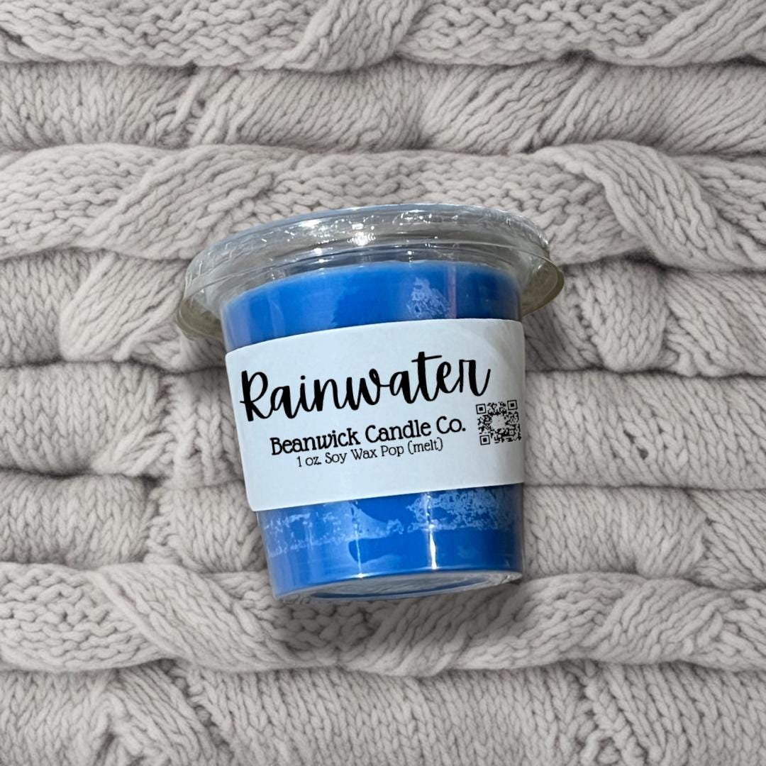 Rainwater / Pop-Out Soy Wax Melt / Infused with Mica / Wax Melts