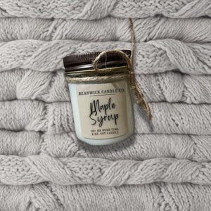 MAPLE SYRUP Soja Kerze in 8 oz. Glas Einzigartiges Geschenk