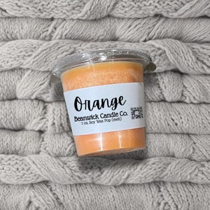 Orange / Pop-Out Sojawachs Melt / Angereichert mit Mica / Wachs Melts