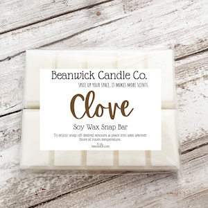 1 pack (2 bars) CLOVE Soy Wax Melts Unique Gifts