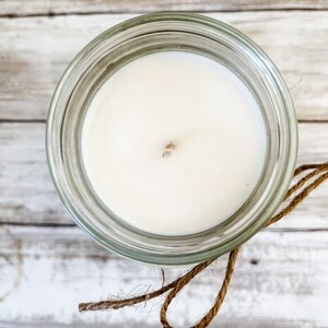 LAVENDER CHAMOMILE Soy Candle in Mason Jar Unique Gift image 3