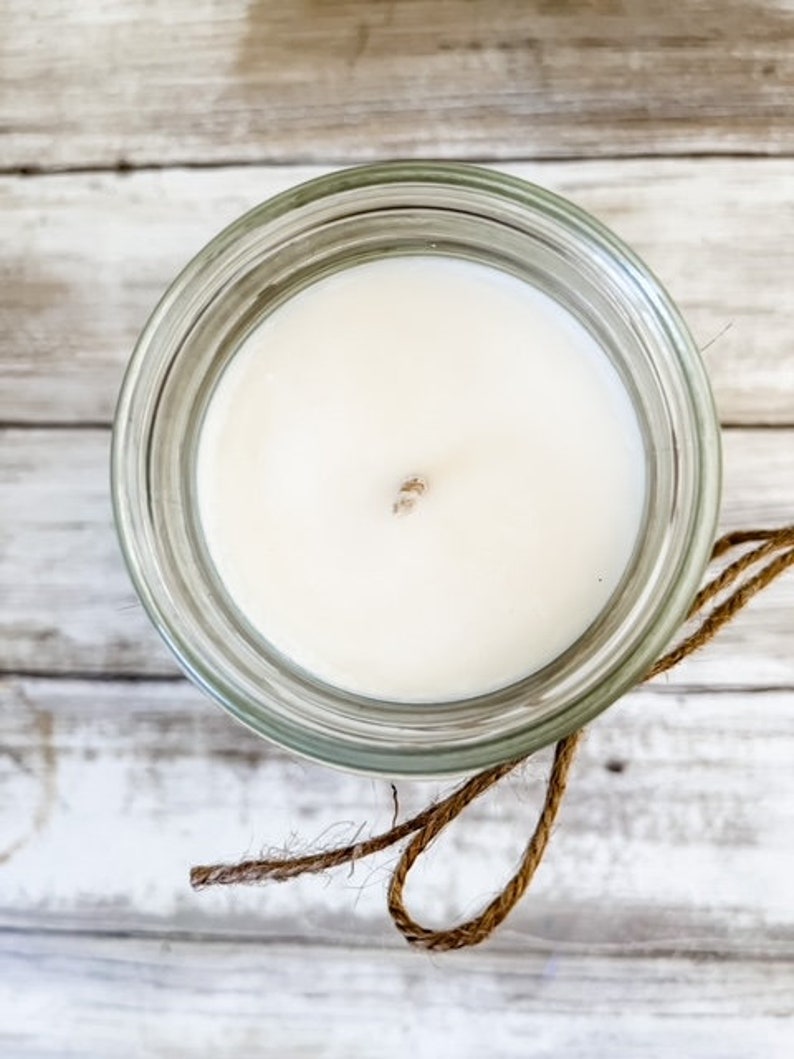 LEMON POUND CAKE Soy Candle in Mason Jar Unique Gift image 2