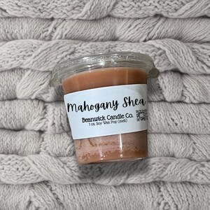 Mahagoni Shea / Pop-Out Sojawachs Melt / Angereichert mit Mica / Wachs Melts