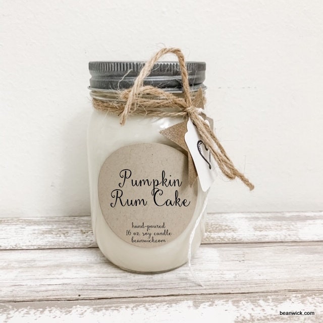 PUMPKIN RUM CAKE Soy Candle Scented Candle Wax Melts Etsy