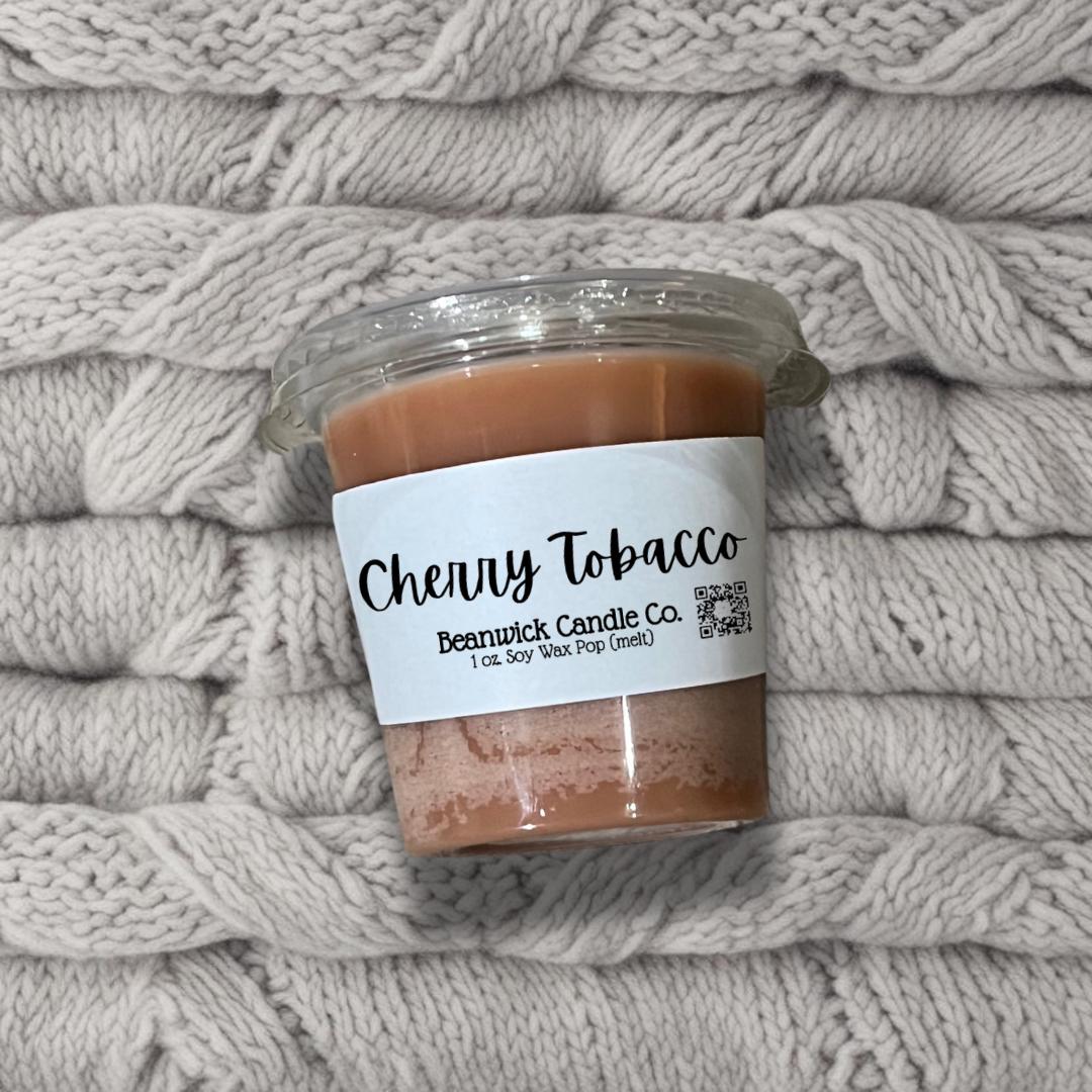 Cherry Tobacco / Pop-Out Soy Wax Melt / Infused with Mica / Wax Melts