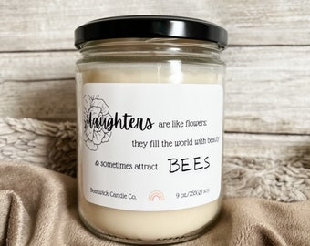 Daughter's Soy Candle, Funny Candle, Funny Gift, Christmas Gift, Gifts for Her, Gifts for Him, Birthday Gift