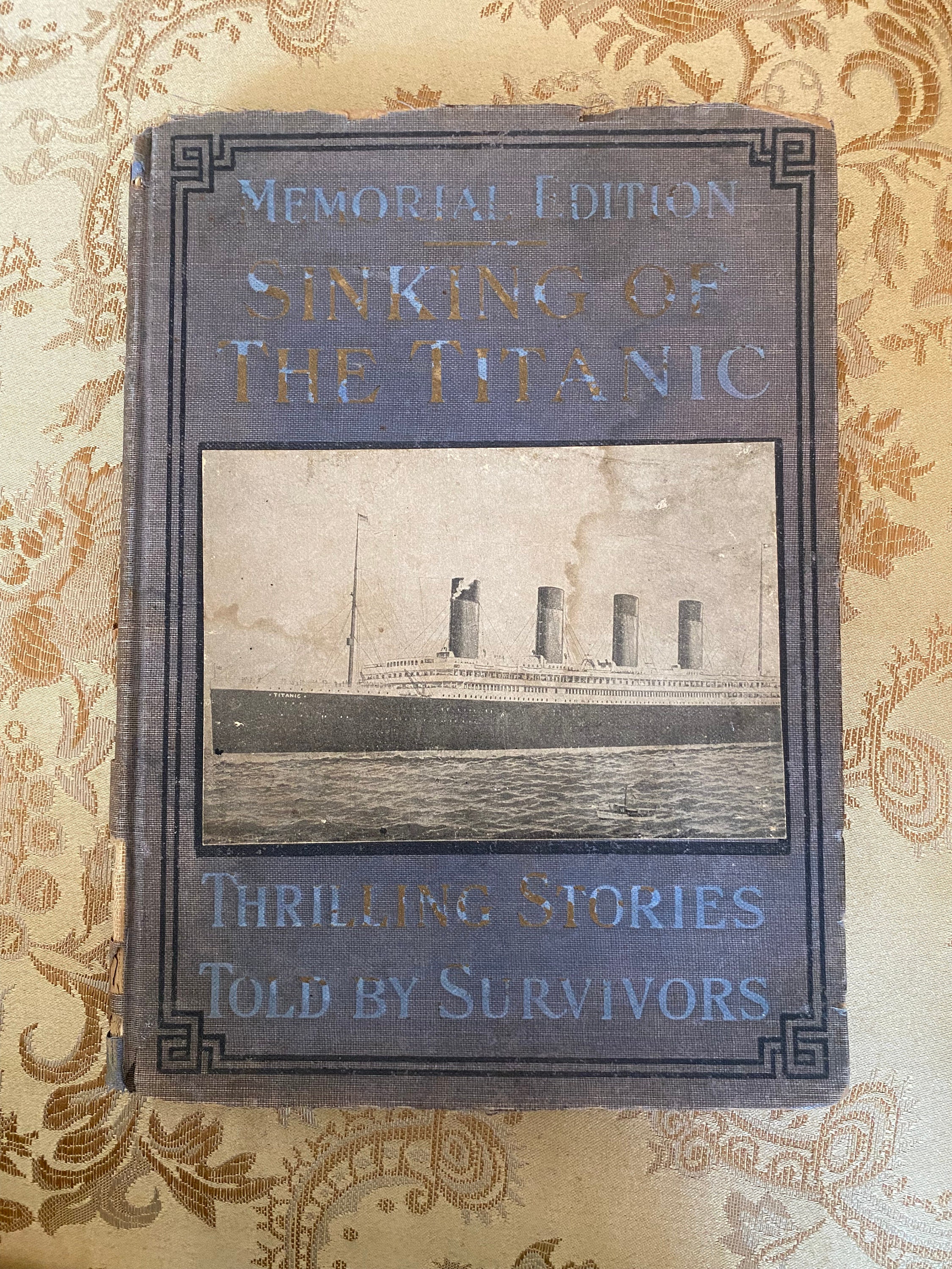 1912 Titanic Memorial Edition Antique Book Salesman Copy W